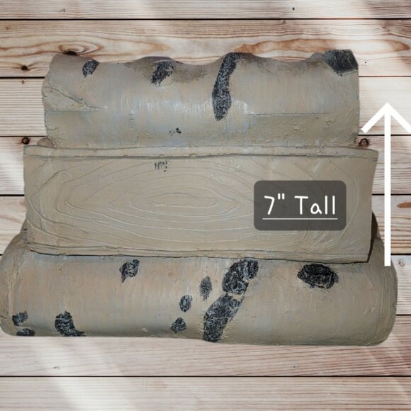 Resin Rustic Woodland Faux Log - 12-Tea Light Candle Holder Indoor Home Decor - Picture 5 of 7